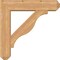 Ekena Millwork Funston Craftsman Smooth Bracket w/ Offset Brace, Western Red Cedar, 7 1/2"W x 32"D x 32"H BKT0806X32X32FST04SWR - alternate 2